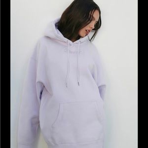 Glossier Lavender Hoodie size Small